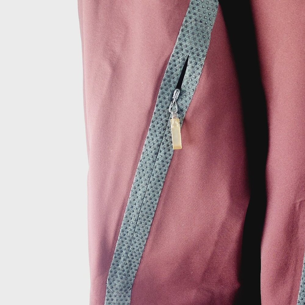 Mountain Hardwear Men's Maroon Grey Conduit Soft Shell Windbreaker Jacket Size L - Picture 11 of 13